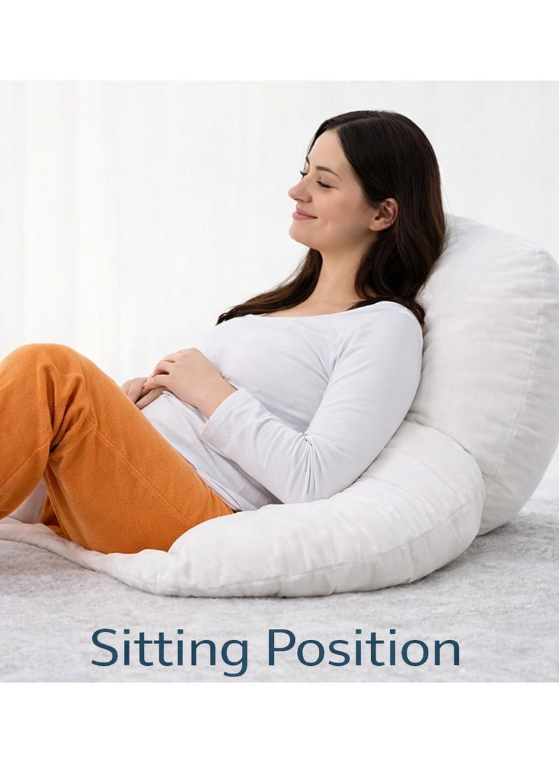 Sevi Bebe Multifunctional nursing Cushion Baby nursing pillow Baby anti-milk pillow Newborn feeding Double-sided Baby ramp pillow - Image 4