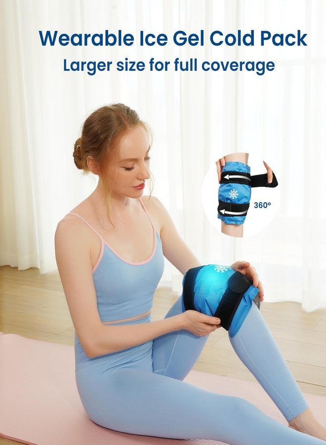 Koonie Ice Pack for Knee Pain Relief, Reusable Gel Ice Wrap for Leg Injuries, Swelling, Knee Replacement Surgery, Cold Compress Therapy for Arthritis, Meniscus Tear, Sports Injuries - Image 2