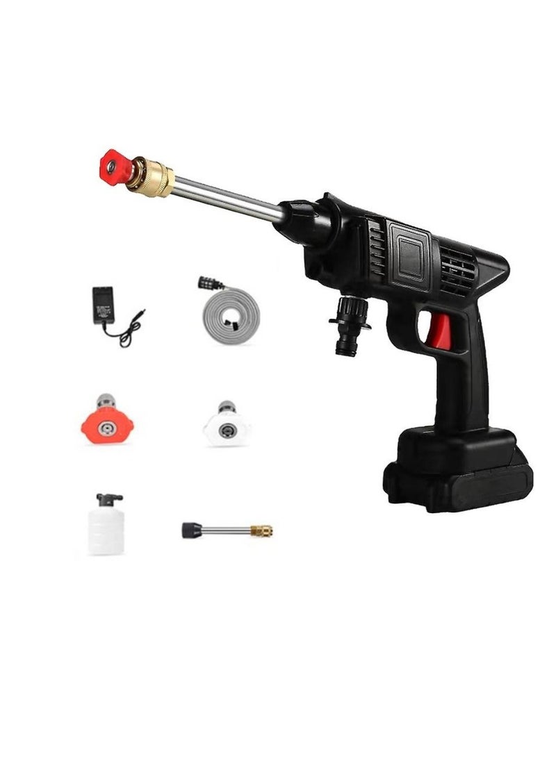 Yuwell 48V Cordless Portable Pressure Washer Gun Electric Cleaning Gun With 3 in 1 Adjustable Nozzle Car Washer Gun For Multipurpose Use  - Image 1