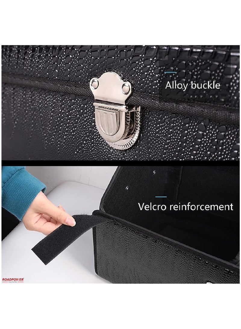 RoadPower Car Trunk Storage Organizer And Suv Collapsible Cargo Multi Compartment Adjustable Auto Grocery Large Box 55x30x30 Cm - Image 4