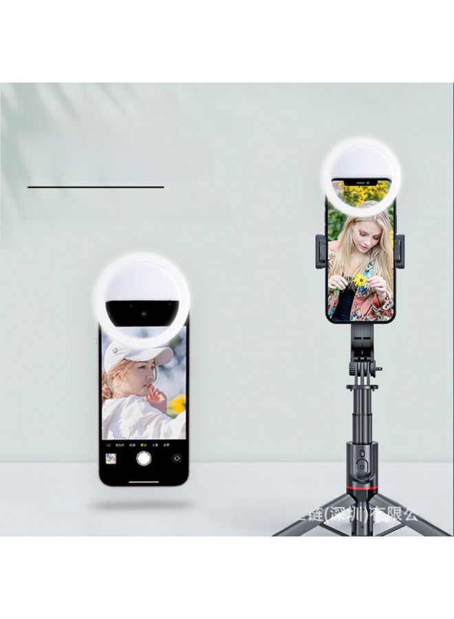 Neutral Rk12 Mobile Phone Fill Light Round Back Clip Live Selfie Beauty Led Fill Light Usb Charging Mobile Phone Fill Light - Image 2