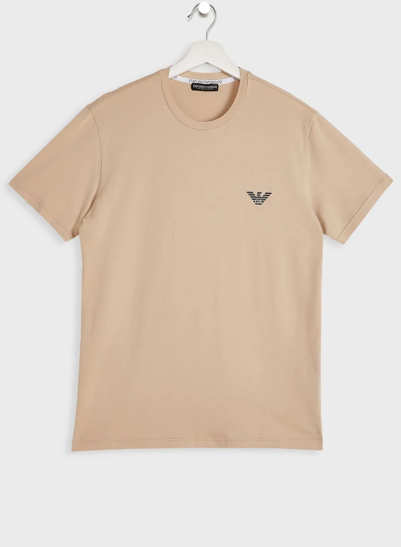 EMPORIO ARMANI Logo T-Shirt & Trunks Set