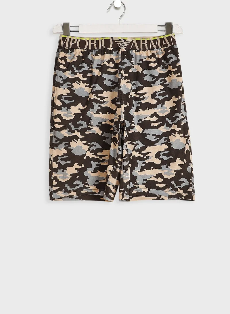 EMPORIO ARMANI Logo T-Shirt & Trunks Set