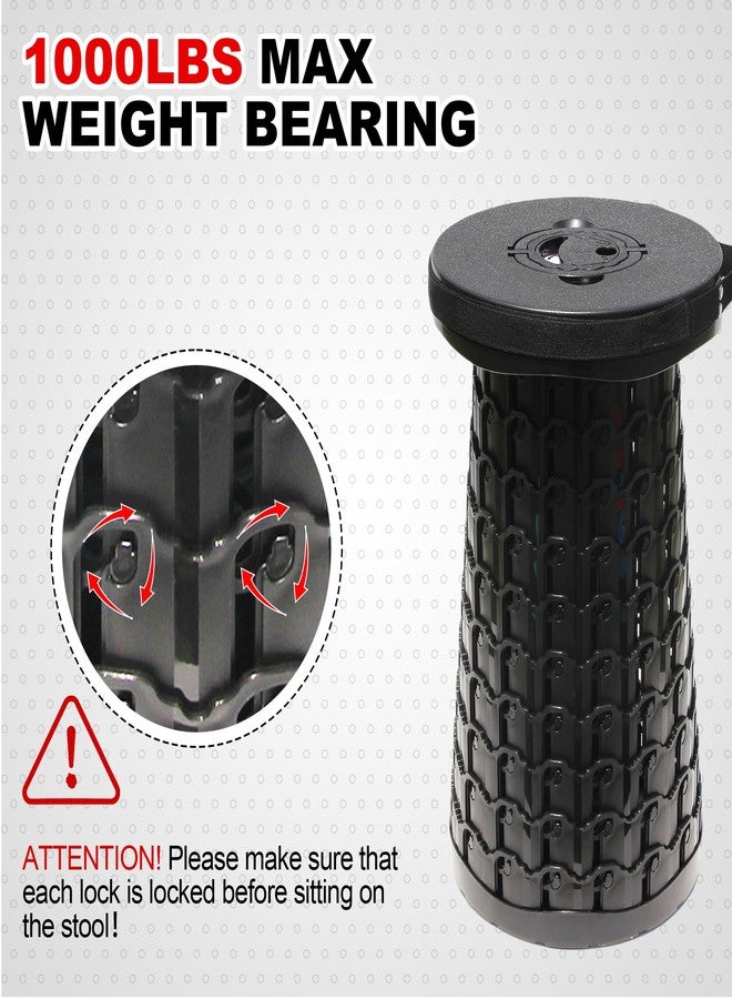 ALEVMOOM كرسي قابل للطي محمول ومُحسّن مقاس 19.7 بوصة مع وسادة، قابل للتمديد والطي، مناسب للبالغين، شديد التحمل، للتخييم، يتحمل وزنًا يصل إلى 1000 رطل، مثالي للأنشطة الخارجية مثل الصيد والتنزه والشواء. - Image 5