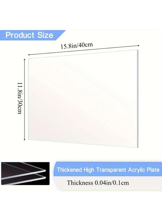 3pcs Transparent PC Polycarbonate Sheets 11 8 X15 7 Smooth Surface Laser Cutting DIY Crafts - Image 3
