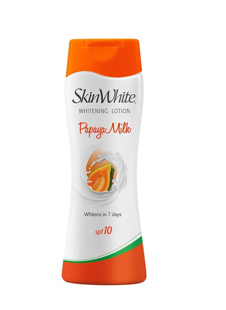 skin white - Whitening Lotion Papaya Milk SPF 10 For Lighter Softer and Healthier Skin - 200ml - Image 1