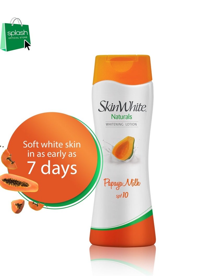 skin white - Whitening Lotion Papaya Milk SPF 10 For Lighter Softer and Healthier Skin - 200ml - Image 1