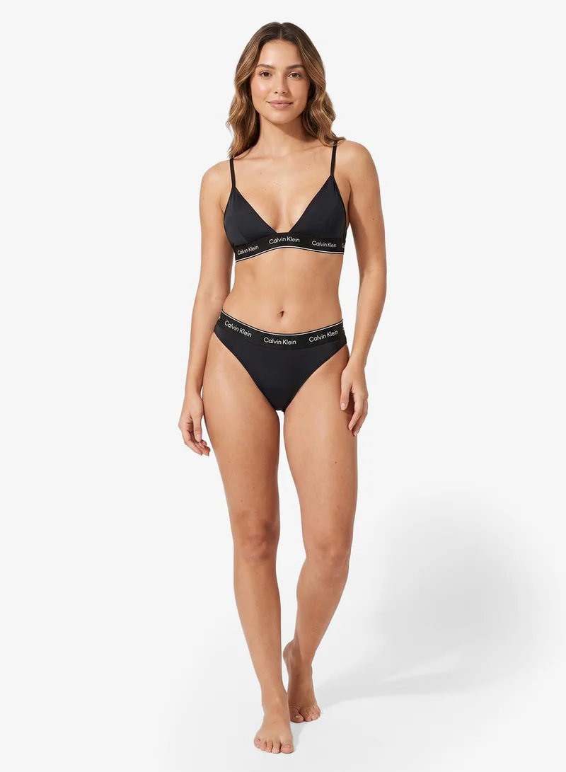 CALVIN KLEIN  Logo Band Swim Triangle for Women | Best Price UAE