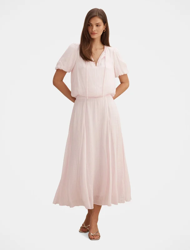 فورايفر نيو Nala Trim-Detail Midi Dress