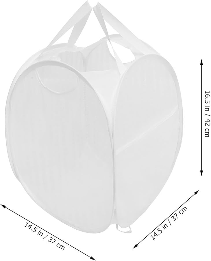 Foldable Laundry Hamper With Breathable Mesh Portable Clothes Basket For Bathroom Storage - Image 5