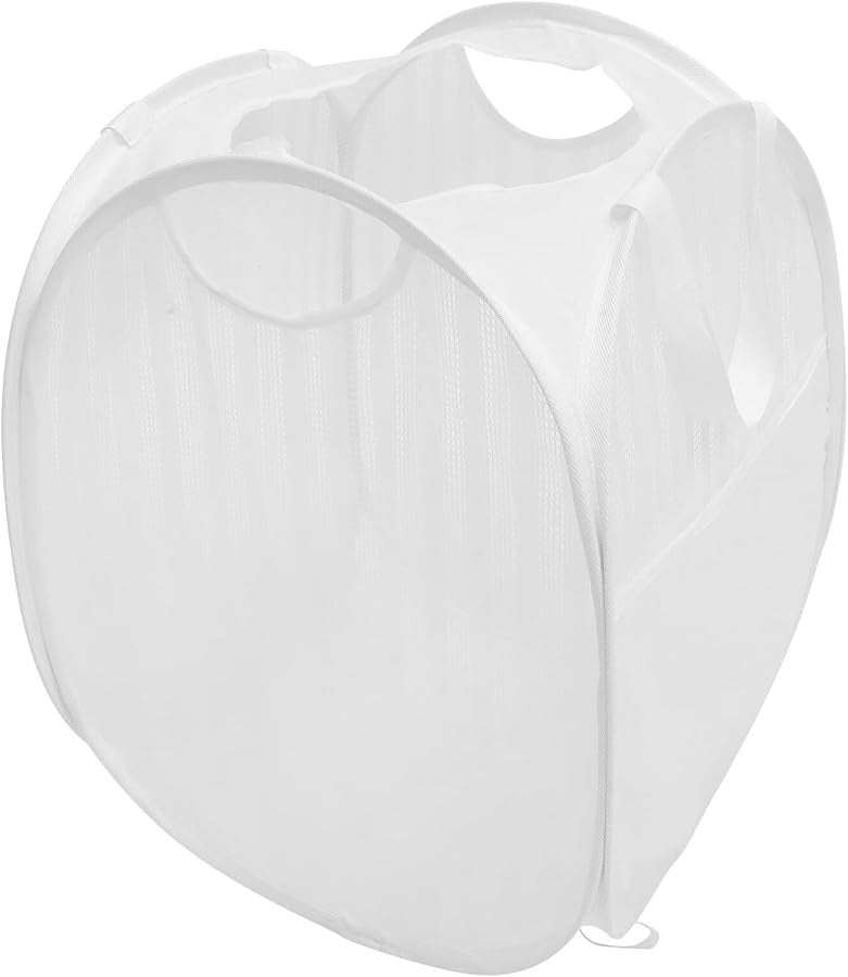 Foldable Laundry Hamper With Breathable Mesh Portable Clothes Basket For Bathroom Storage - Image 1