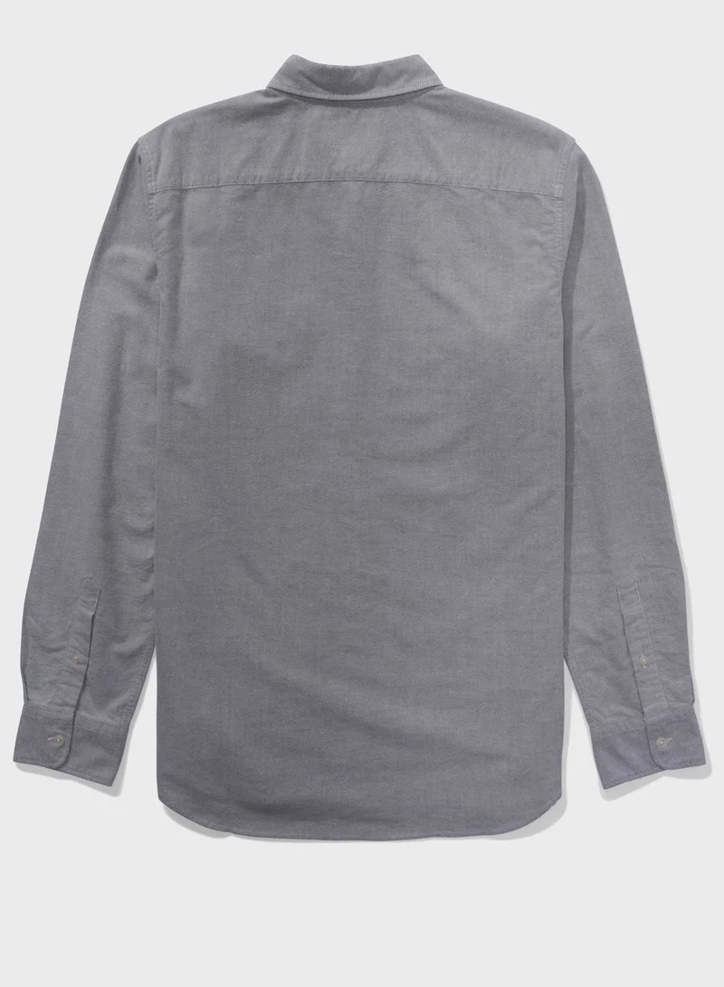 American Eagle Logo Oxford Slim Shirts