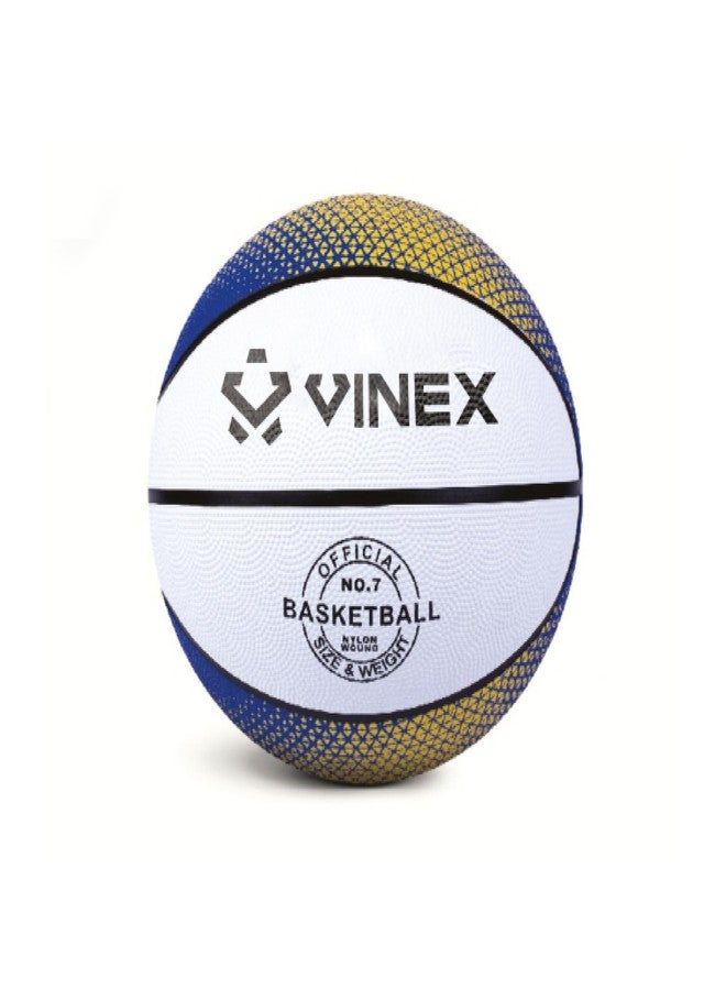Vinex Basketball Scora (Size:7), Natural Rubber Surface, Ideal for Practice, Training, Match, Sports, Indoor & Outdoor, Durable & Water-Resistant Ball for Youth, Men, Adult - Image 1