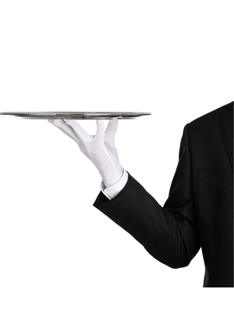 SYOSI 2 Pairs Adult Spandex Gloves Wrist Length Gown Opera Party Formal Tuxedo Costume  - Image 4
