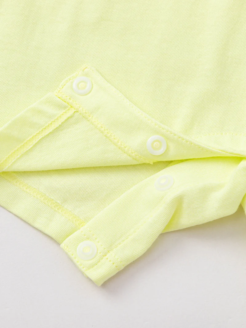 Balabala Yellow Baby Unisex Knitted jumpsuit  | Best Price UAE