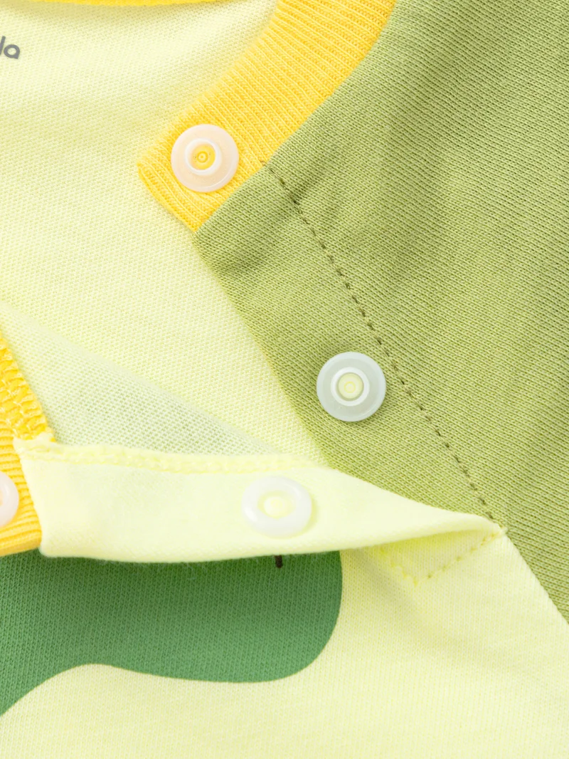 Balabala Yellow Baby Unisex Knitted jumpsuit  | Best Price UAE