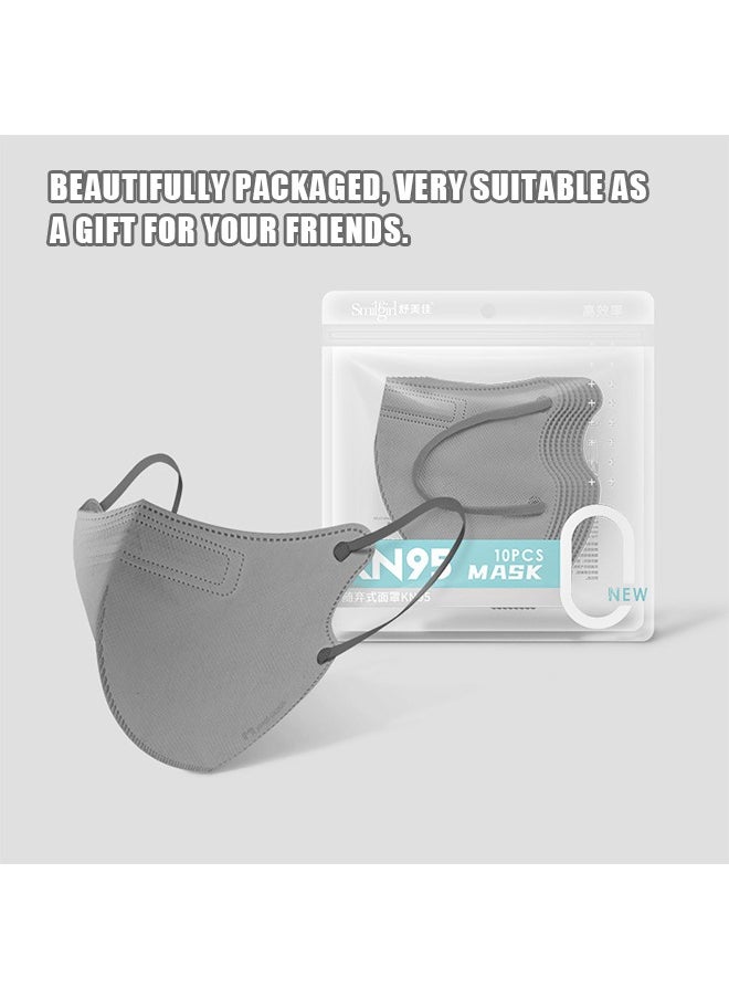 Beyond - 20 Pcs Dust Proof Masks Set, Sun Protection Fabric Face Covering (Brown+Grey) - Image 1