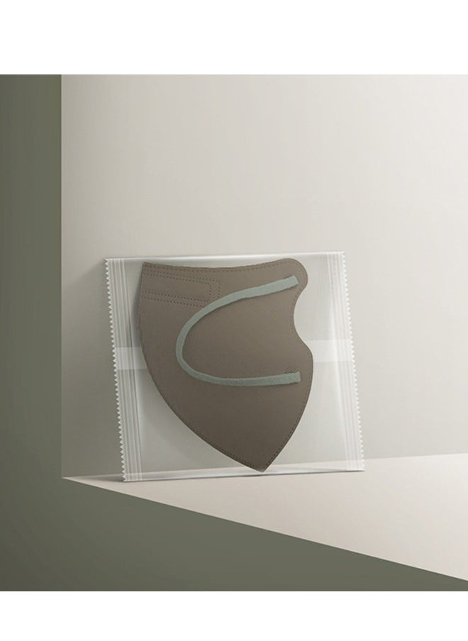Beyond - 20 Pcs Dust Proof Masks Set, Sun Protection Fabric Face Covering (Brown+Grey) - Image 1