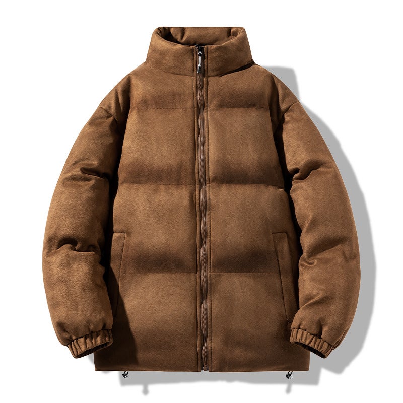 2023 Winter Casual Padded Jacket Mens Thick Warm Coat Black - Image 5