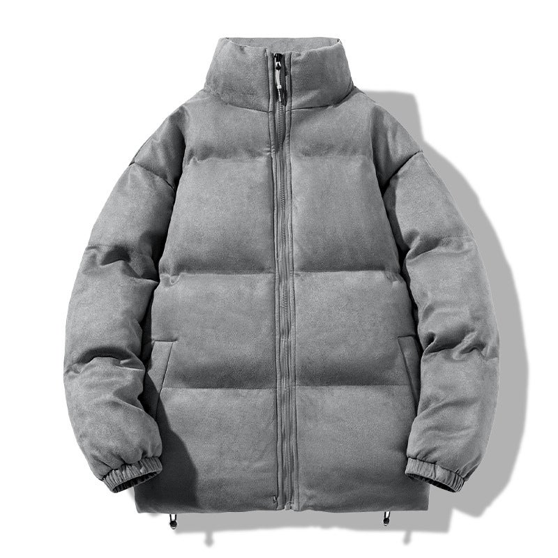 2023 Winter Casual Padded Jacket Mens Thick Warm Coat Black - Image 2