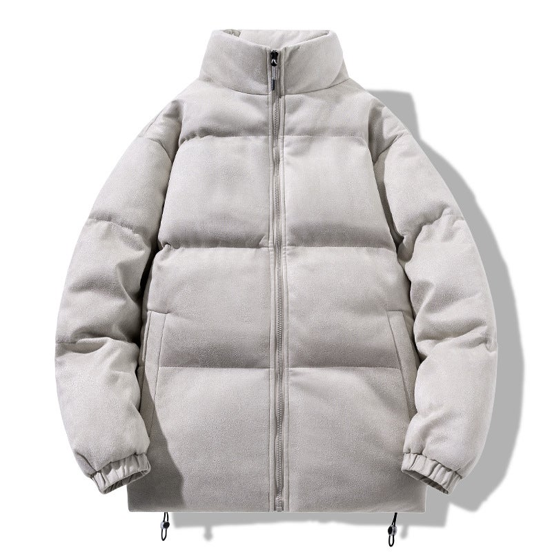 2023 Winter Casual Padded Jacket Mens Thick Warm Coat Black - Image 3