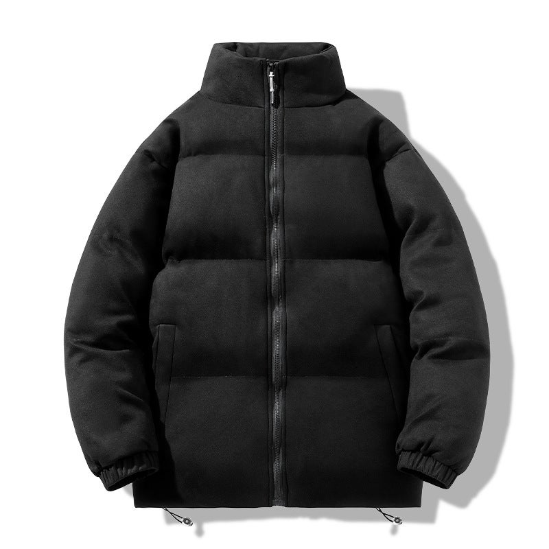 2023 Winter Casual Padded Jacket Mens Thick Warm Coat Black - Image 1