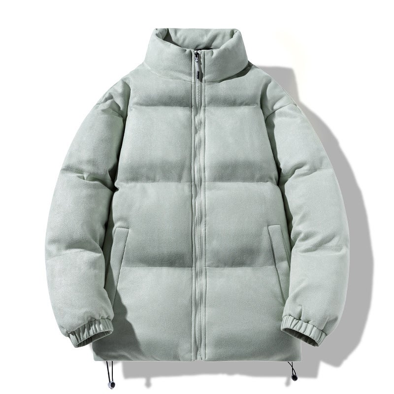 2023 Winter Casual Padded Jacket Mens Thick Warm Coat Black - Image 4