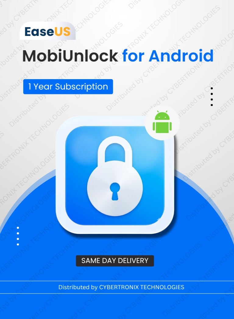 EaseUS MobiUnlock for Android |1Device 1 Year | Digital License | Same Day Delivery