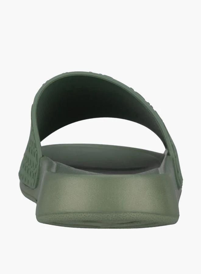 Celeste GREEN Women Monogram Textured Slides for Women | Best Price UAE