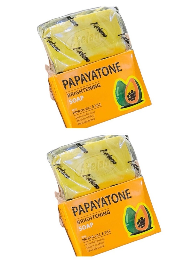 Melano Pharma 2 Pieces Of Papayatone Brightening Soap2X100 GM - Image 1