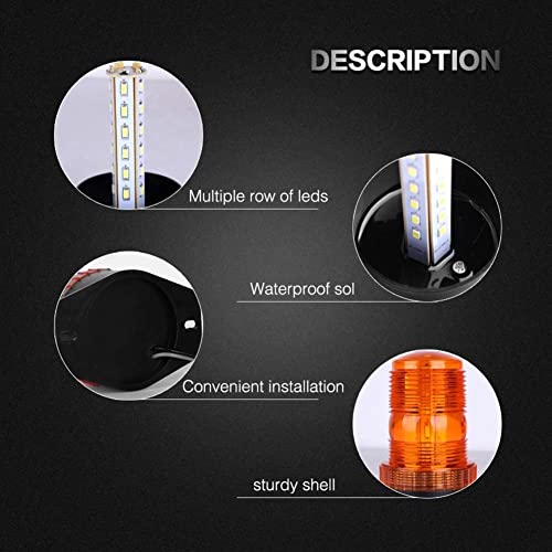 Encell LED Emergency Beacon Light Bright Waterproof Vehicles Strobe Lights for Trucks - Image 5