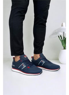 Navy Blue - Red