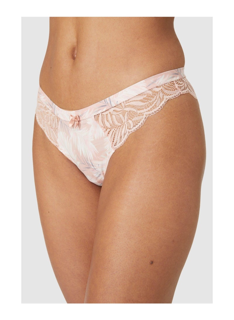 Gorgeous - Kani Leaf Print High Leg - Image 1
