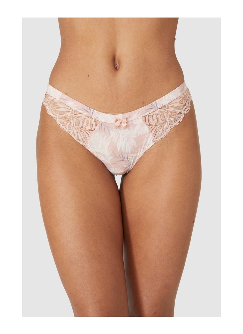 Gorgeous - Kani Leaf Print High Leg - Image 1