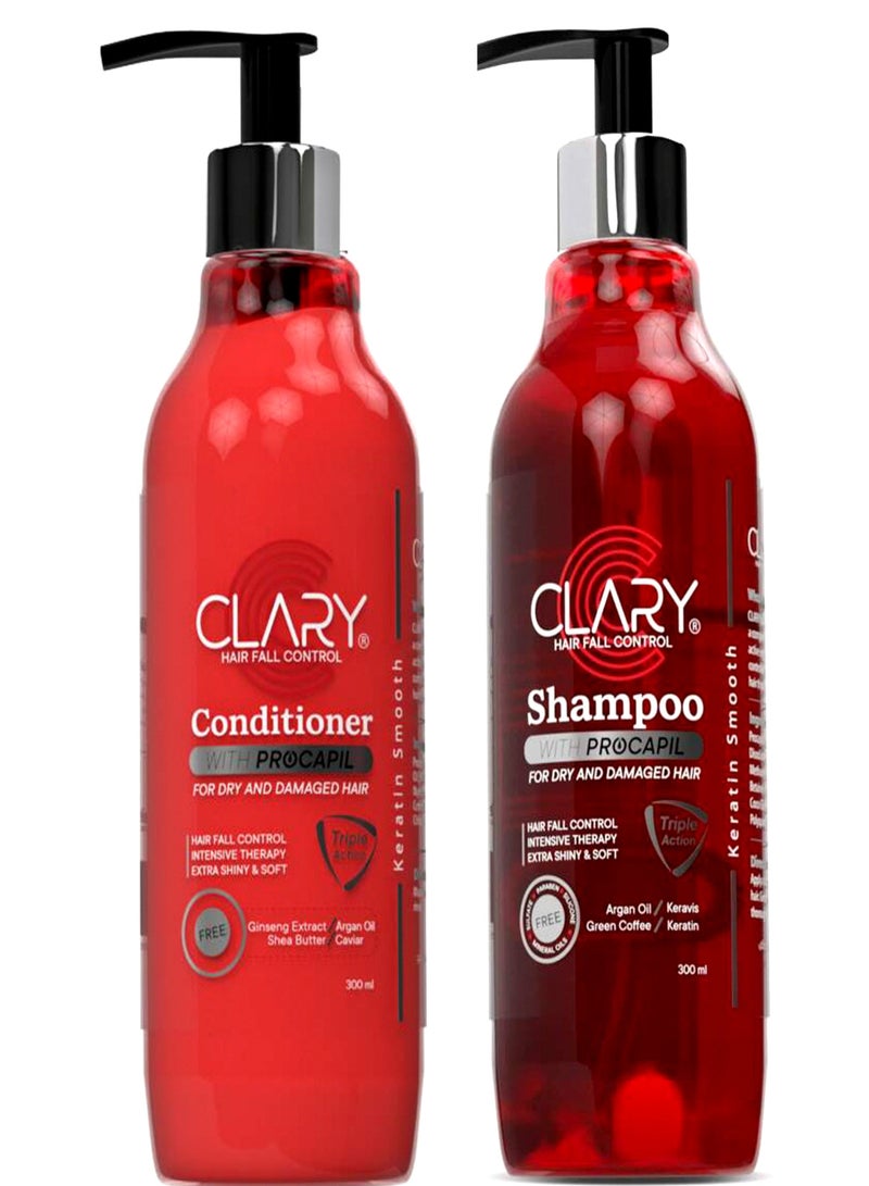 Clary Hair Fall Procapil Shampoo 300 Ml + Conditioner 300 Ml