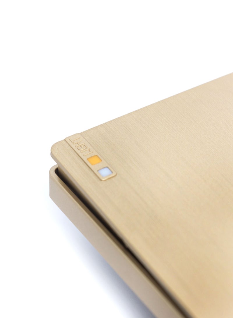 Happy Light Electric wall switch, single button , Quadruple line, golden, piano design - Image 3