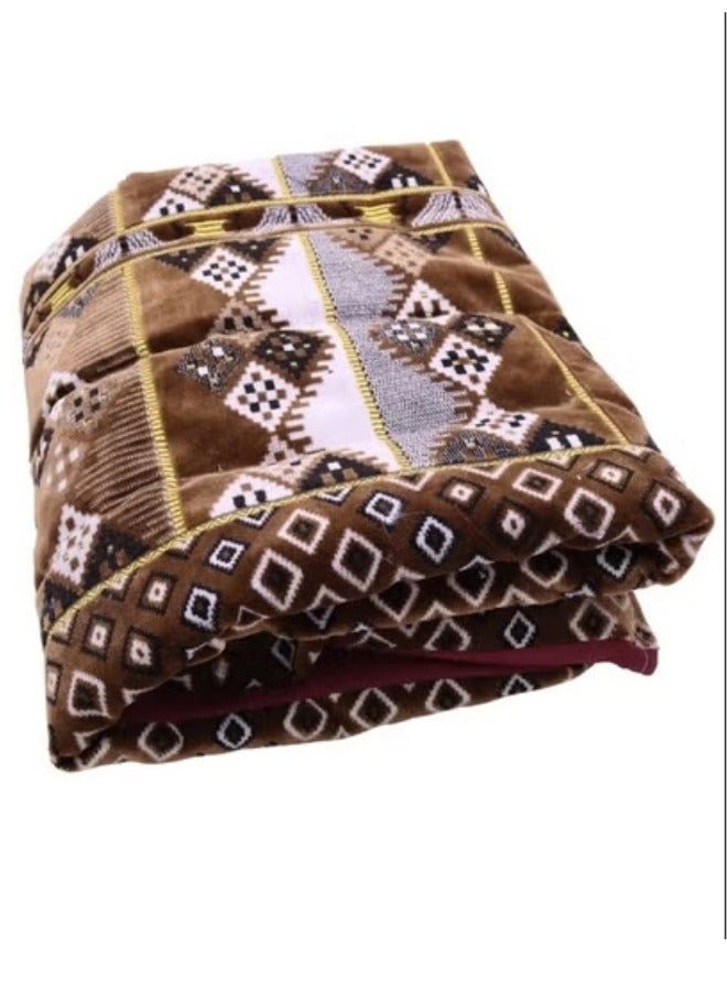SMART HOME Cotton sleeping blanket for camps and rest houses, soft to the touch, made of high-quality materials, natural cotton blanket for one person, size 190*70*6 cm  - Image 4