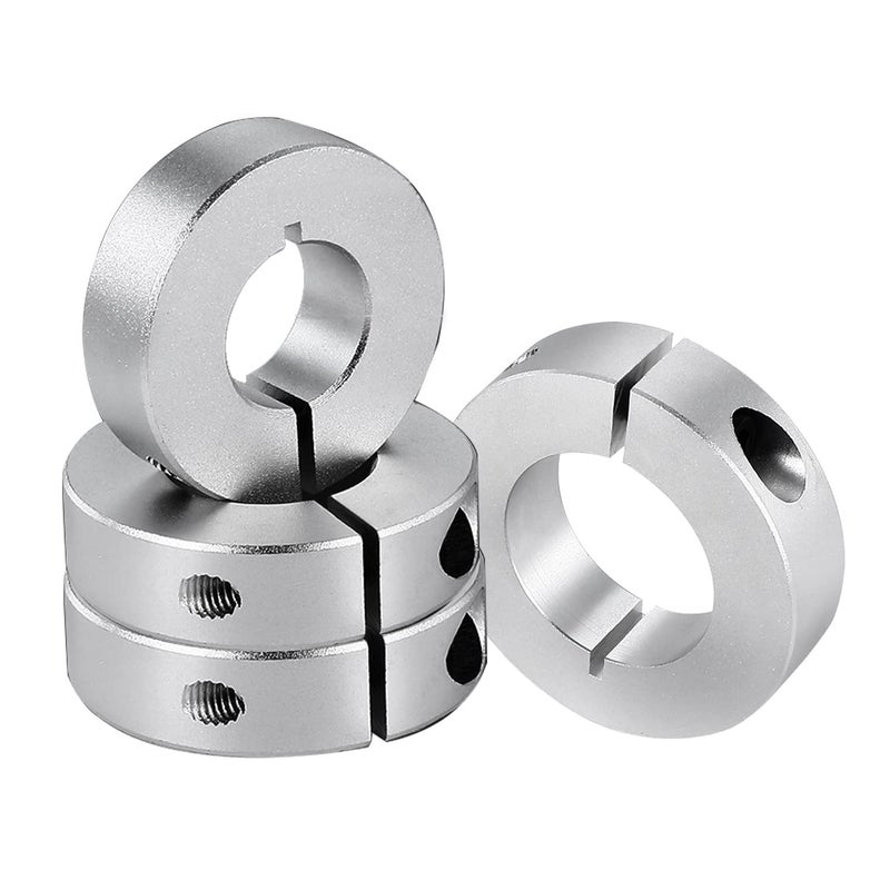 4 Pack Aluminum Split Shaft Collar Clamp 20Mm Bore 40Mm OD 12Mm Thickness - Image 2
