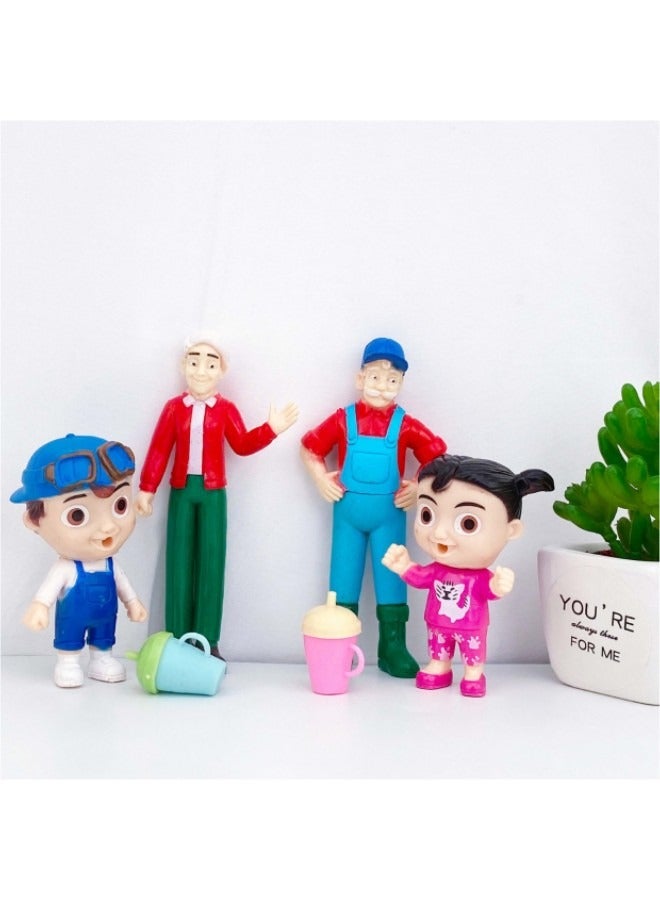 NIBEMINENT 12 Figure Pack - JJ & Family Figure Set - Family and Friends - Toys for Kids, Infants and Preschoolers - Image 4