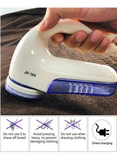 URbazaar Lint Remover Portable Electric Fabric Clothes Furniture Shaver Sweater Pill Defuzzer Remove Pills Balls Bobbles from Clothing Carpet Curtain Extra Replacement Blade and Brush  - Image 5