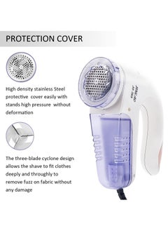 URbazaar Lint Remover Portable Electric Fabric Clothes Furniture Shaver Sweater Pill Defuzzer Remove Pills Balls Bobbles from Clothing Carpet Curtain Extra Replacement Blade and Brush  - Image 2