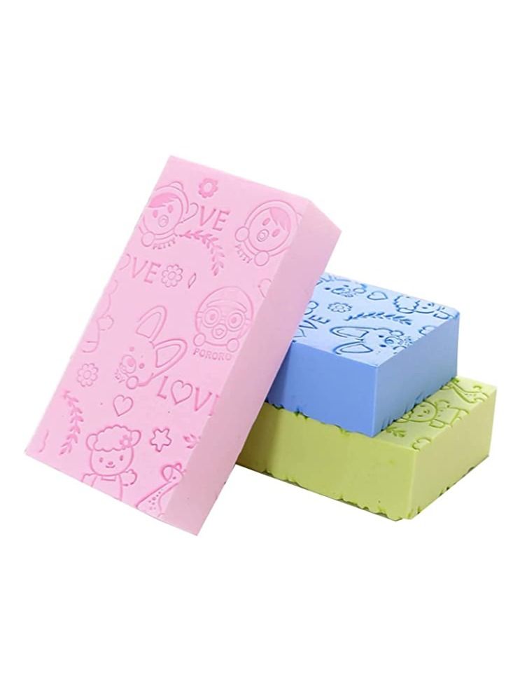 5PCS Ultra Soft Exfoliating dead skin remover Sponge Shower Brush Gentle Exfoliation Improve Skin's Health and Beauty Wet or Dry Brushing Back Scrubber for Shower  - Image 1