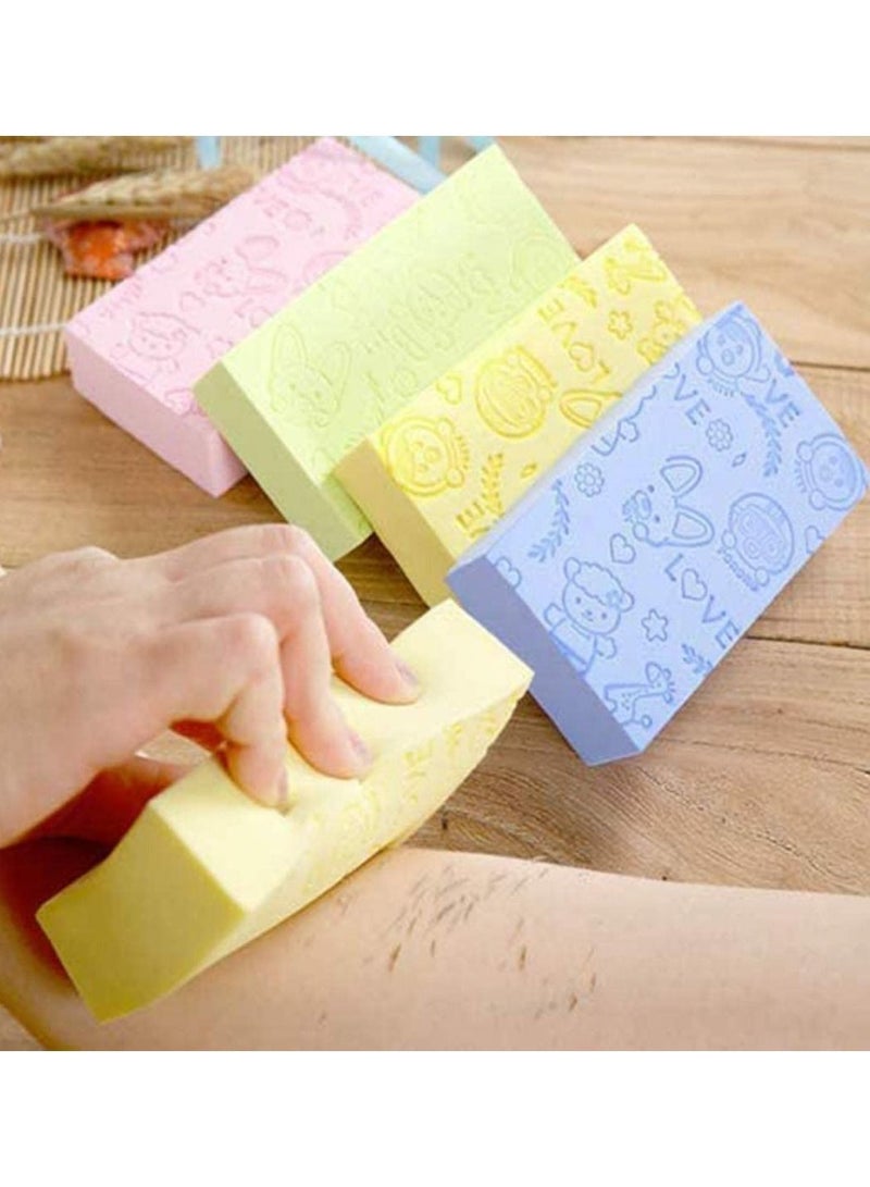 5PCS Ultra Soft Exfoliating dead skin remover Sponge Shower Brush Gentle Exfoliation Improve Skin's Health and Beauty Wet or Dry Brushing Back Scrubber for Shower  - Image 2