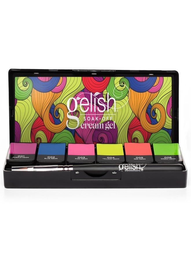 Gelish Cream Gel - Solid Soak-Off Professional Gel Polish for Salon Quality Manicure with Brush, LED Cure, Long-Lasting, High Shine, Easy Application (Neon & On & On) - Image 2