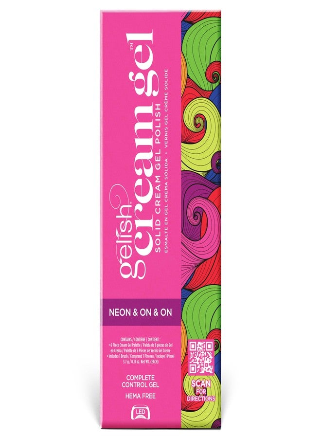 Gelish Cream Gel - Solid Soak-Off Professional Gel Polish for Salon Quality Manicure with Brush, LED Cure, Long-Lasting, High Shine, Easy Application (Neon & On & On) - Image 3