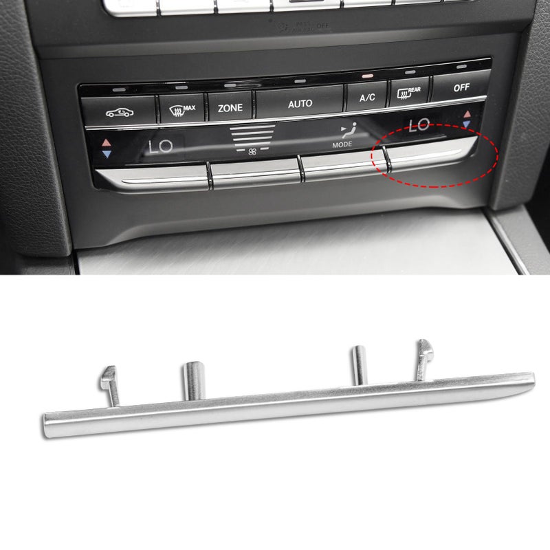 Jaronx Compatible with Mercedes Benz AC Button Trim E Class W212 Air Conditioning Climate Control Button Chrome Silver Trim for E Class W212 E63 AMG E250 E350 E400 E550 20102017 Matte