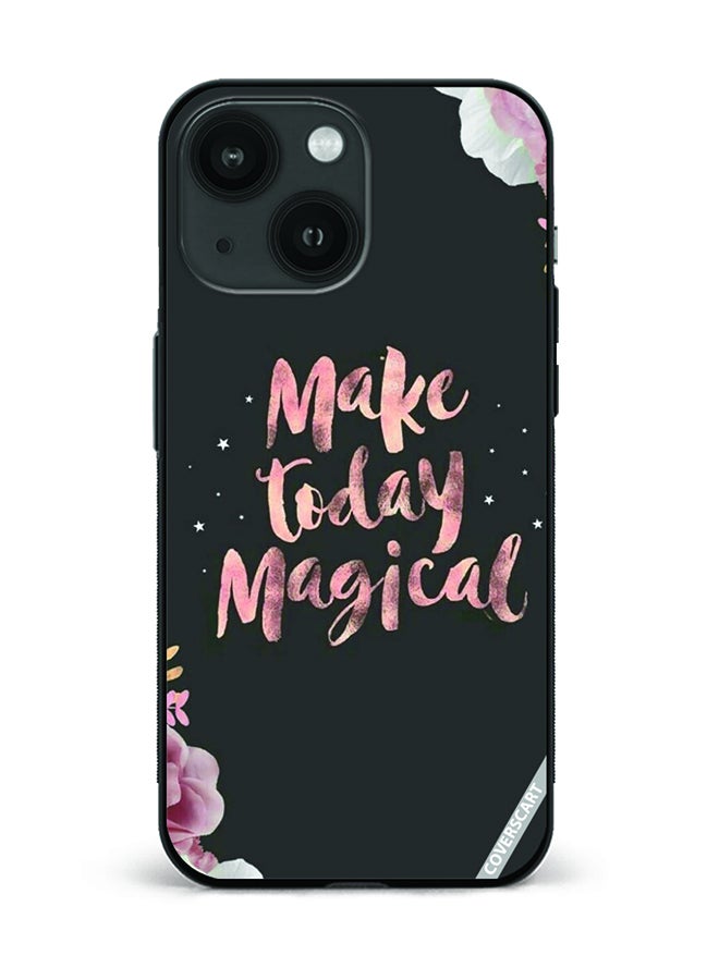 Protective Case Cover For Apple iPhone 14 Plus Make Today Magical Design Multicolour