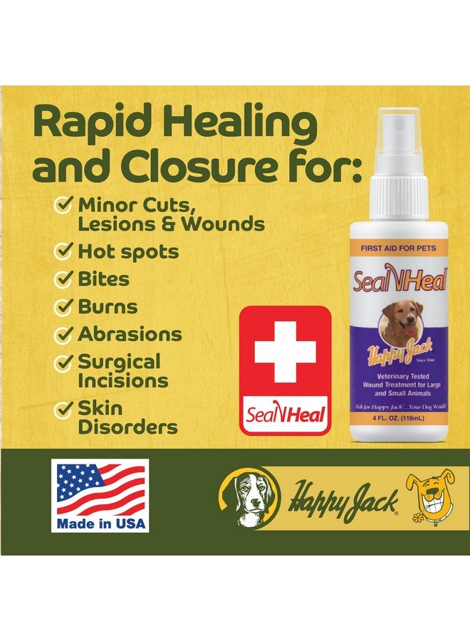 Happy Jack HAPPY JACK Seal 'N Heal Liquid Bandage for Dogs, Cats, Pets, Wound Care Spray (4 oz), Protects Against Minor Cuts, Burns, Waterproof Seal, Discourages Licking & Chewing, for Paws & Body, Made in USA - Image 3