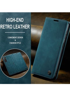 CaseMe for Samsung S22 Plus Flip Wallet Leather Cover with Card Holder (Green)  - Image 2