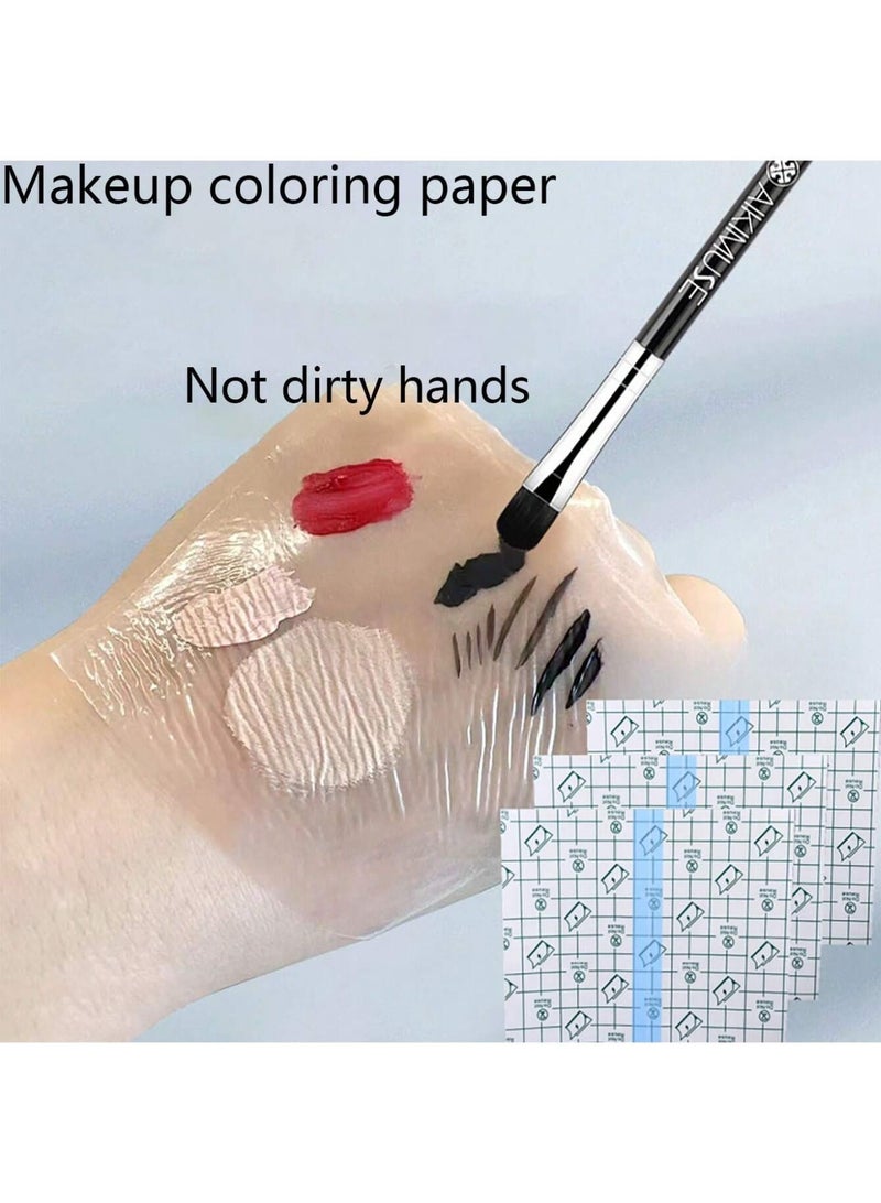 50 pieces of waterproof transparent adhesive film for makeup mixing, disposable, no mess, makeup, cheap, room decor, makeup, travel, bedroom, makeup accessories - Image 1